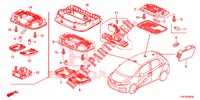 INTERIEUR VERLICHTING  voor Honda JAZZ 1.4 EXCLUSIVE 5 deuren 6-versnellings handgeschakelde versnellingsbak 2016