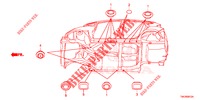 DOORVOERTULLE (INFERIEUR) voor Honda JAZZ 1.3 EXCLUSIVE 5 deuren CVT versnellingsbak 2016