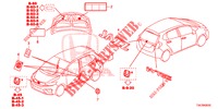 EMBLEEM/WAARSCHUWINGSLABEL  voor Honda JAZZ 1.3 EXCLUSIVE 5 deuren CVT versnellingsbak 2016