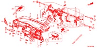 INSTRUMENTEN PANEEL BOVEN (LH) voor Honda JAZZ 1.3 EXCLUSIVE 5 deuren CVT versnellingsbak 2016