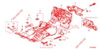 VLOERMAT/ISOLATOR  voor Honda JAZZ 1.3 EXCLUSIVE 5 deuren CVT versnellingsbak 2016