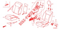 VOOR ZITTING/VEILIGHEIDSRIEMEN (D.) voor Honda JAZZ 1.3 EXCLUSIVE 5 deuren CVT versnellingsbak 2016