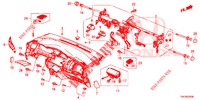 INSTRUMENTEN PANEEL BOVEN (LH) voor Honda JAZZ 1.3 EXECUTIVE 5 deuren CVT versnellingsbak 2018