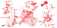 MOTOR BEVESTIGING (AT) (1.3L) voor Honda JAZZ 1.3 EXECUTIVE 5 deuren CVT versnellingsbak 2018