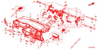 INSTRUMENTEN PANEEL BOVEN (LH) voor Honda JAZZ 1.5 DYNAMIC 5 deuren CVT versnellingsbak 2018