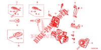 SLEUTEL CILINDER COMPONENTEN  voor Honda JAZZ 1.5 DYNAMIC 5 deuren CVT versnellingsbak 2018