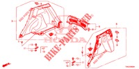 ACHTER ZIJDE VOERING(2DE)  voor Honda JAZZ 1.3 ELEGANCE 5 deuren 6-versnellings handgeschakelde versnellingsbak 2019