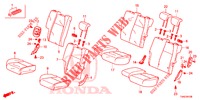 ACHTER ZITTING/VEILIGHEIDSGORDEL(2DE)  voor Honda JAZZ 1.3 ELEGANCE 5 deuren 6-versnellings handgeschakelde versnellingsbak 2019