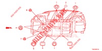 DOORVOERTULLE (INFERIEUR) voor Honda JAZZ 1.3 ELEGANCE 5 deuren 6-versnellings handgeschakelde versnellingsbak 2019