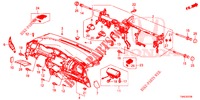 INSTRUMENTEN PANEEL BOVEN (LH) voor Honda JAZZ 1.3 ELEGANCE 5 deuren 6-versnellings handgeschakelde versnellingsbak 2019