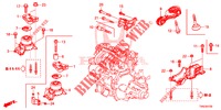 MOTOR BEVESTIGING (MT) (1.3L) voor Honda JAZZ 1.3 ELEGANCE 5 deuren 6-versnellings handgeschakelde versnellingsbak 2019