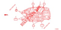 DOORVOERTULLE (INFERIEUR) voor Honda JAZZ HYBRID LUXURY HH 5 deuren CVT versnellingsbak 2012