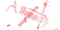STEKKER BOVENSTE SPOEL/PLUG  voor Honda JAZZ HYBRID LUXURY HH 5 deuren CVT versnellingsbak 2012
