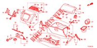 INSTRUMENTEN AFWERKING (COTE DE PASSAGER) (LH) voor Honda JAZZ HYBRID LUXURY HL 5 deuren CVT versnellingsbak 2012