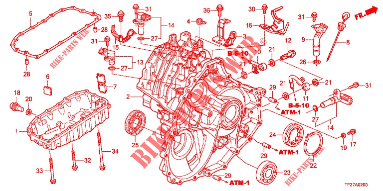 P.S. VERSNELLINGBOX  voor Honda JAZZ HYBRID LUXURY HL 5 deuren CVT versnellingsbak 2012