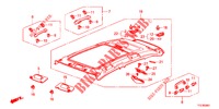DAK VOERING (TOIT PANORAMIQUE) voor Honda JAZZ HYBRID LUXURY 5 deuren CVT versnellingsbak 2015