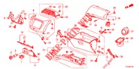 INSTRUMENTEN AFWERKING (COTE DE PASSAGER) (LH) voor Honda JAZZ HYBRID LUXURY 5 deuren CVT versnellingsbak 2015
