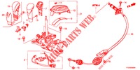 KEUZEHENDEL(HMT)  voor Honda JAZZ HYBRID LUXURY 5 deuren CVT versnellingsbak 2015