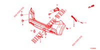ACHTER BUMPER  voor Honda JAZZ HYBRID LUXURY 5 deuren CVT versnellingsbak 2014