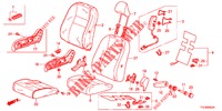 VOOR ZITTING/VEILIGHEIDSRIEMEN (D.) (CUIR) voor Honda JAZZ HYBRID LUXURY 5 deuren CVT versnellingsbak 2014