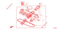 CILINDERKOP AFDEKKING  voor Honda JAZZ HYBRID LUXURY 5 deuren CVT versnellingsbak 2014