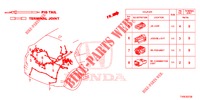 ELEKTRISCHE AANSLUITING (ARRIERE) voor Honda CIVIC 1.4 S 5 deuren 6-versnellings handgeschakelde versnellingsbak 2014