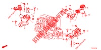 MOTOR BEVESTIGINGEN (1.4L) voor Honda CIVIC 1.4 S 5 deuren 6-versnellings handgeschakelde versnellingsbak 2014