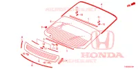 VOOR RUIT/ ACHTER RUIT  voor Honda CIVIC S 5 deuren 6-versnellings handgeschakelde versnellingsbak 2014