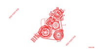     COURROIE ALTERNATEUR (DIESEL) voor Honda CIVIC DIESEL 1.6 LIFSTYLE 5 deuren 6-versnellings handgeschakelde versnellingsbak 2014