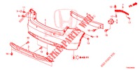 ACHTER BUMPER  voor Honda CIVIC DIESEL 1.6 LIFSTYLE 5 deuren 6-versnellings handgeschakelde versnellingsbak 2014
