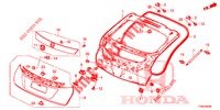 ACHTERKLEP PANEEL(2DE)  voor Honda CIVIC DIESEL 1.6 LIFSTYLE 5 deuren 6-versnellings handgeschakelde versnellingsbak 2014