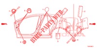 DOORVOERTULLE (LATERAL) voor Honda CIVIC DIESEL 1.6 LIFSTYLE 5 deuren 6-versnellings handgeschakelde versnellingsbak 2014