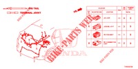 ELEKTRISCHE AANSLUITING (ARRIERE) voor Honda CIVIC DIESEL 1.6 LIFSTYLE 5 deuren 6-versnellings handgeschakelde versnellingsbak 2014