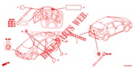 EMBLEMEN/WAARSCHUWINGSLABELS  voor Honda CIVIC DIESEL 1.6 LIFSTYLE 5 deuren 6-versnellings handgeschakelde versnellingsbak 2014