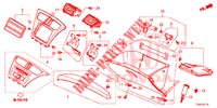 INSTRUMENTEN AFWERKING (COTE DE PASSAGER) (LH) voor Honda CIVIC DIESEL 1.6 LIFSTYLE 5 deuren 6-versnellings handgeschakelde versnellingsbak 2014
