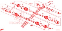 VOOR AANDRIJFAS/HALVE AS (DIESEL) voor Honda CIVIC DIESEL 1.6 LIFSTYLE 5 deuren 6-versnellings handgeschakelde versnellingsbak 2014