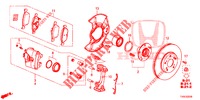 VOOR REM  voor Honda CIVIC DIESEL 1.6 LIFSTYLE 5 deuren 6-versnellings handgeschakelde versnellingsbak 2014
