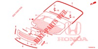 VOOR RUIT/ ACHTER RUIT  voor Honda CIVIC DIESEL 1.6 LIFSTYLE 5 deuren 6-versnellings handgeschakelde versnellingsbak 2014