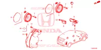 ANTENNE/LUIDSPREKER  voor Honda CIVIC COMFORT 5 deuren 5-traps automatische versnellingsbak 2014