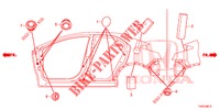 DOORVOERTULLE (LATERAL) voor Honda CIVIC 1.8 COMFORT 5 deuren 5-traps automatische versnellingsbak 2014