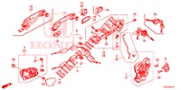 VOOR PORTIER SLOTEN/BUITEN HENDEL  voor Honda CIVIC 1.8 COMFORT 5 deuren 5-traps automatische versnellingsbak 2014
