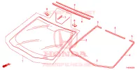 VOOR RUIT/ ACHTER RUIT  voor Honda CIVIC COMFORT 5 deuren 5-traps automatische versnellingsbak 2014