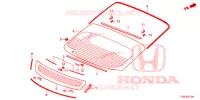 VOOR RUIT/ ACHTER RUIT  voor Honda CIVIC COMFORT 5 deuren 5-traps automatische versnellingsbak 2014