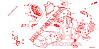 BEDIENINGSEENNEID (CABINE) (1) (LH) voor Honda CIVIC 1.8 EXECUTIVE 5 deuren 5-traps automatische versnellingsbak 2014