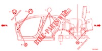DOORVOERTULLE (LATERAL) voor Honda CIVIC 1.8 EXECUTIVE 5 deuren 5-traps automatische versnellingsbak 2014