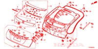 ACHTERKLEP PANEEL(2DE)  voor Honda CIVIC DIESEL 1.6 COMFORT 5 deuren 6-versnellings handgeschakelde versnellingsbak 2015