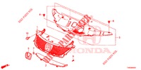 VOOR GRILLE/GIETWERK  voor Honda CIVIC DIESEL 1.6 COMFORT 5 deuren 6-versnellings handgeschakelde versnellingsbak 2015