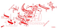 VOOR BUMPER  voor Honda CIVIC DIESEL 1.6 S 5 deuren 6-versnellings handgeschakelde versnellingsbak 2015