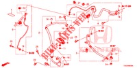 AIRCONDITIONER (FLEXIBLES/TUYAUX) (1,0 L) (LH) voor Honda CIVIC 1.0 TOP 5 deuren CVT versnellingsbak 2018