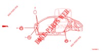 DOORVOERTULLE (LATERAL) voor Honda CIVIC 1.5 PRESTIGE 5 deuren 6-versnellings handgeschakelde versnellingsbak 2018